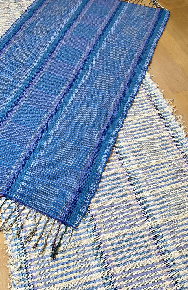 Multicolored blues textiles